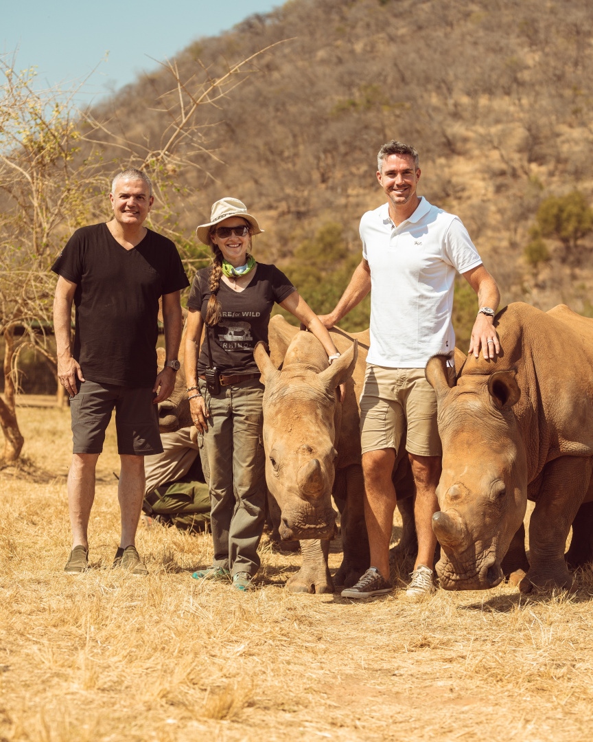 SMALL_宇胉錶CEO Ricardo Guadalupe, SORAI創辦人凱文彼得森 .Care For Wild Rhino Sanctuary創始人Petronel Nieuwoudt 